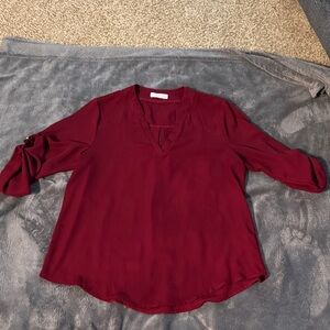Chic Maroon Women's Top
